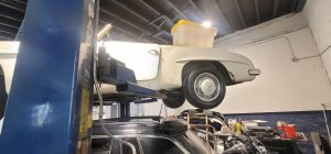 Car Dry Ice blasting automotive cleaning done on an old-timer for our customer