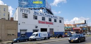 Dry Ice Cleaning company, NYCryoTech, parked outside the clients building